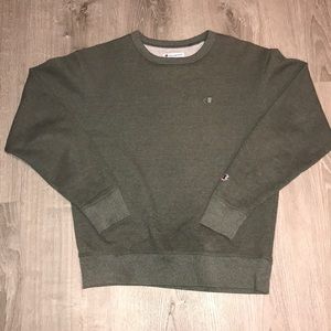 Green crew neck champion sweater